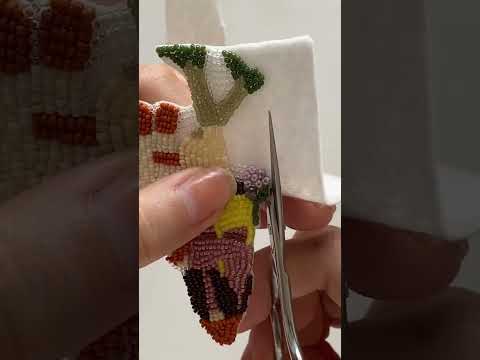How to trim a clean, neat edge on bead embroidery