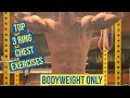 GROW YOUR CHEST WITH THIS BODYWEIGHT ONLY ROUTINE | TOP 3 RING CHEST EXERCISES | HIGH VOLUME CHEST