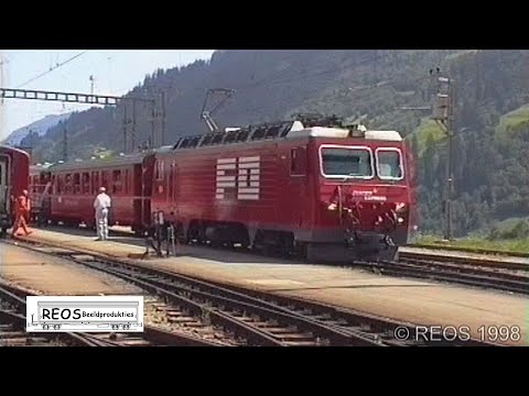 1998-08 [SDw] The OLD Disentis-Mustér with RhB and FO! - SUPER classic shunting action - Old Glacier