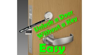 Easy Trick How to unlock a door without a key | Cum Sa Deschizi O Usa Incuiata Truc