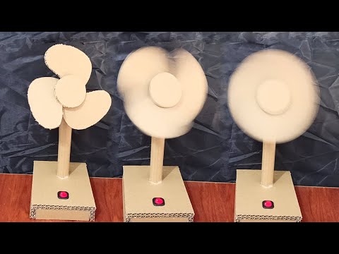 Summer Craft: Table Fan Out of Cardboard at Home - DIY Crafts