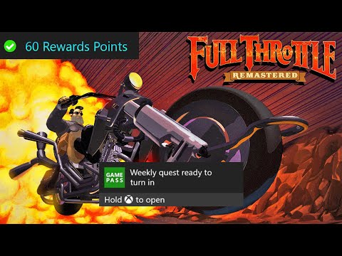 Weekly Xbox Game Pass Quest Guide - Earn an Achievement, Full Throttle Remastered Part 11