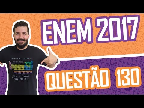 RESOLUÇÃO ENEM 2017 - QUESTÃO 130 QUÍMICA - Caderno Azul