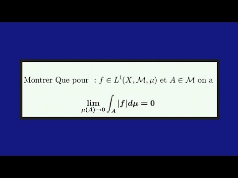 Mesure et intégration:exercice corrigé