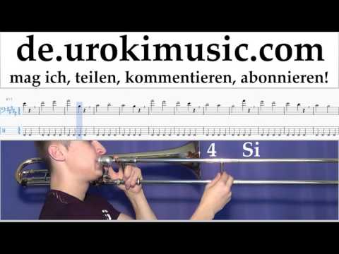 Posaune Lernen David Guetta, Justin Bieber - 2U Tabulatur Teil#1 Übungen um-i995