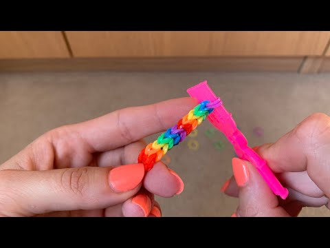 3D Loom Band Bracelet tutorial @craftylss2042 #loomband #rainbowloom #loombracelet