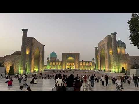 Sunset at Registan Square