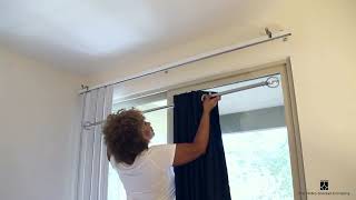 Hang curtains over blinds in a flash with NoNo Brackets
