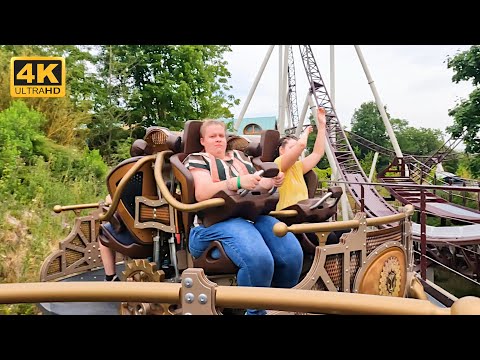 Ride to Happiness by Tomorrowland 4K ON RIDE - Plopsaland de Panne (MACK | Xtreme Spinning Coaster)