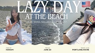 Download the video "👙Lazy day at the beach｜波の音と昼寝でのんびり過ごす休日Vlog"