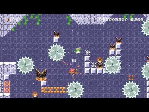 Winter wonderland SMB by Geralt177 🍄 Super Mario Maker 2 ✹Switch✹ #axt