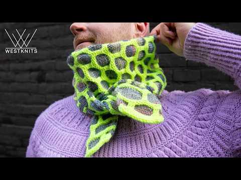 Honeycomb Scarflet - Knitting Tutorial