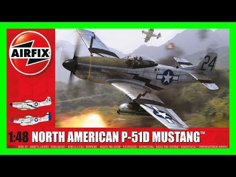 Airfix North American P-51D Mustang Plastic Model Kit 1//48 Scale