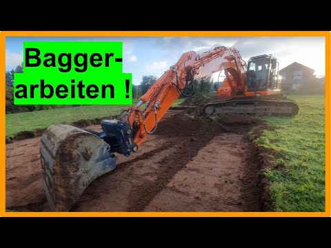 Baggerarbeiten beim Hausbau: So läuft der Aushub der Baugrube! #02