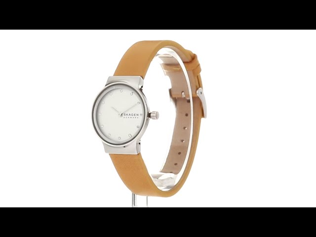Vídeo relacionado con Skagen Freja reloj para mujer, movimiento de cuarzo con correa de acero o piel, Tono oro rosa y tono plata, 26MM