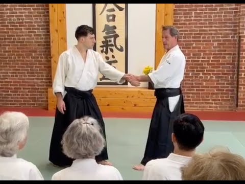 Christian Tissier Shihan at 11th st Dojo in San Francisco, May 2023
