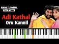 Adi Kathal Oru Kannil Song Doubles Piano Notes