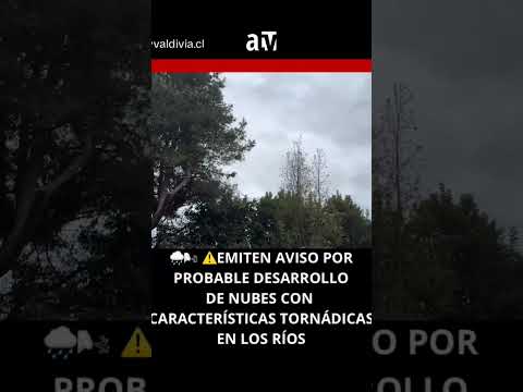 ⚠️🌪️ ATENCIÓN | Aviso Meteorológico para Los Ríos y Los Lagos 🌧️