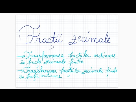 Decimal fractions (1) - Converting finite decimal fractions to ordinary fractions (and vice versa)