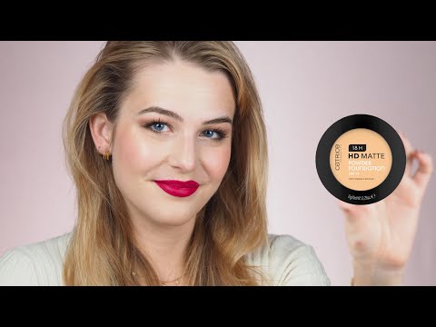 NEW HD powder matte foundation from Catrice (REVIEW AND TEST WEAR)  - Moody Eye Makeup