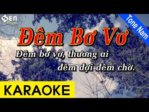 Đêm Bơ Vơ - Karaoke Beat Chuẩn | Tone Nam