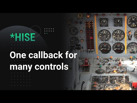 HISE: Assigning a control callback to multiple controls
