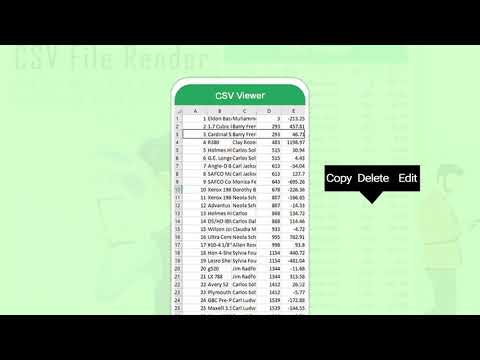 CSV File Reader & CSV Viewer video