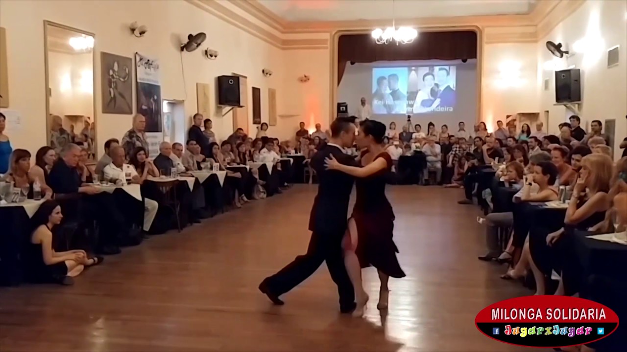 Kei Hasegawa y Germán Landeira. Milonga Solidaria JugarxJugar.