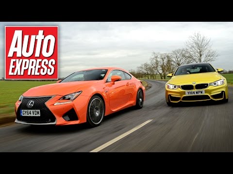Lexus RC F vs BMW M4 super-coupe track battle