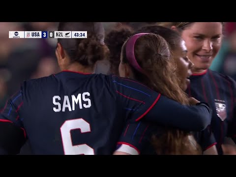 Emma Sears Hat Trick In Kansas City | USWNT 6-0 NZL | International Friendly Highlights