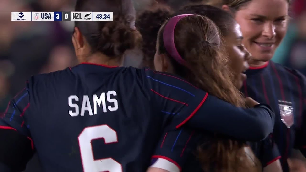 Emma Sears Hat Trick In Kansas City | USWNT 6-0 NZL | International Friendly Highlights