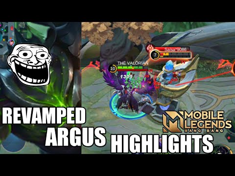 NEW REVAMPED ARGUS IS OP!! | MOBILE LEGENDS REVAMPED ARGUS GAMEPLAY HIGHLIGHT