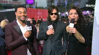 Norman Reedus Red Carpet Interview - AMAs 2015
