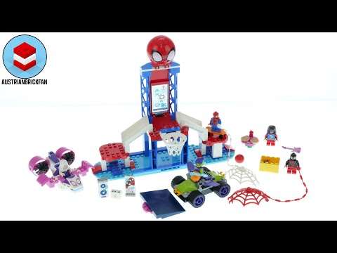 LEGO Spidey and his amazing Friends 10784 Spider-Man Webquarters Hangout - LEGO Speed Build Review