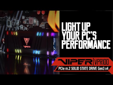 Viper VPR100 RGB PCIe m.2 Solid State Drive from Viper Gaming By Patriot #eSports #Gaming #RGB
