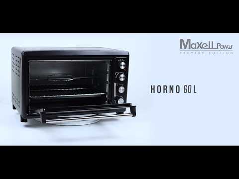 HORNO ELECTRICO DE CONVECCION Y RUSTIPOLLO 60L 2500W MAXELL POWER