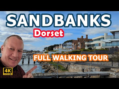 SANDBANKS | 4K | MILLIONAIRES row – Poole, Dorset, England
