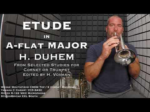 DUHEM Etude in A-flat Major from Selected Studies for Cornet or Trumpet edited by H. Voxman.