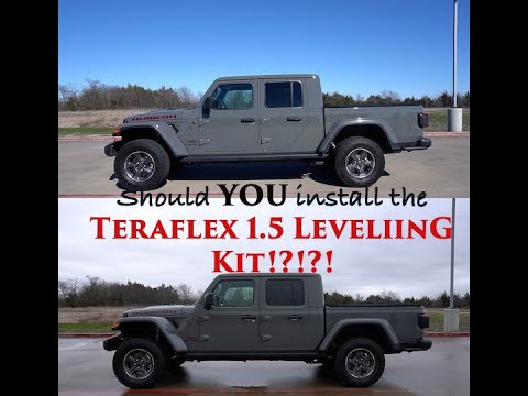 2020 Jeep Gladiator JT Teraflex 1.5" Leveling Kit Install Video