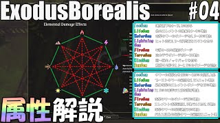 ExodusBorealis #04「各属性効果解説！エレメントタワーで防衛強化を目指せ！」ダンナのゲーム実況翻訳プレイ
