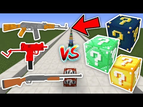 SİLAHLI ŞANS BLOKLARI PARKUR CHALLENGE - Minecraft