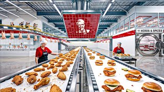 How KFC Chicken Is Made In Factory & Restaurant