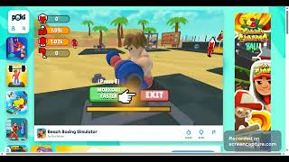 PLAYING BEACH BOXING SIMALATOR IN POKI
