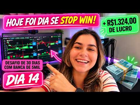 📊 VLOG + OPERAÇÕES COM IA: DIA 14 | Desafio da Banca de R$5 MIL nas Opções Binárias