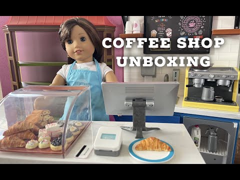 American Girl Doll Coffee Shop Unboxing