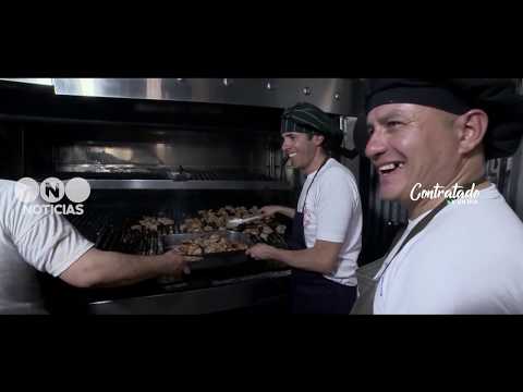 Roberto Funes Ugarte works as a grill operator - #HiredForADay at Telefe Noticias