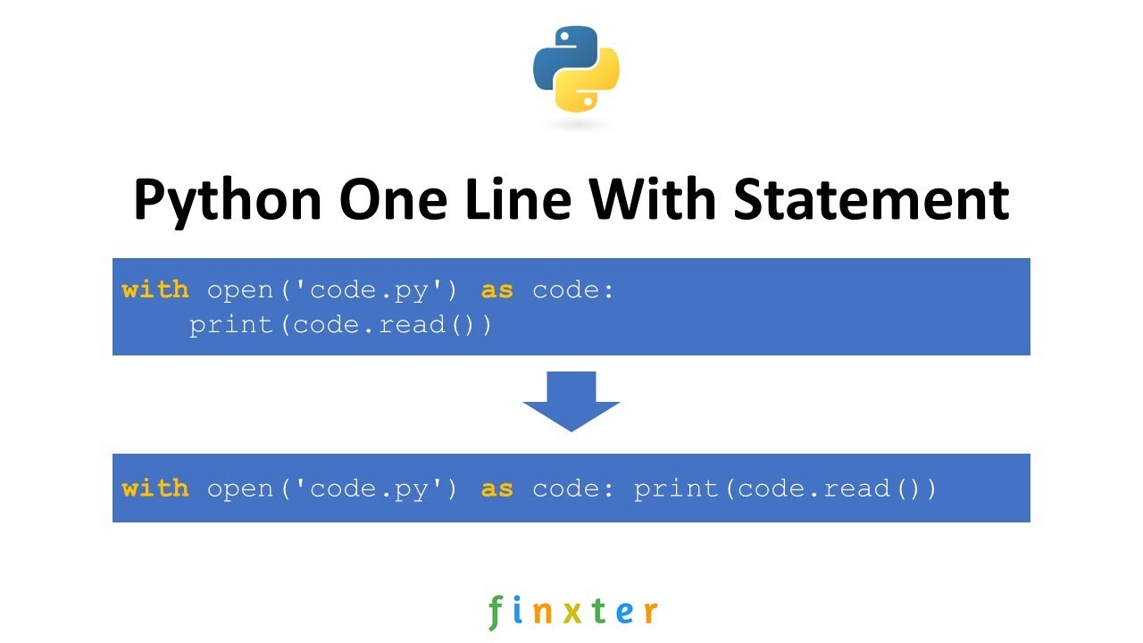 Python One Line With Statement