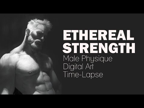 Ethereal Strength: Mesmerizing Digital Art Time-Lapse (Rebelle 7)