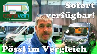 Sofort verfügbar: Pössl 2Win, Roadcar, Roadcruiser und Trenta auf der Caravan Live Freiburg 2023