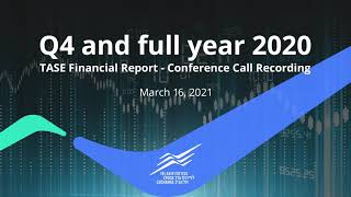 תוצאות הרבעון הרביעי והשנה כולה לשנת 2020 - שיחת ועידה